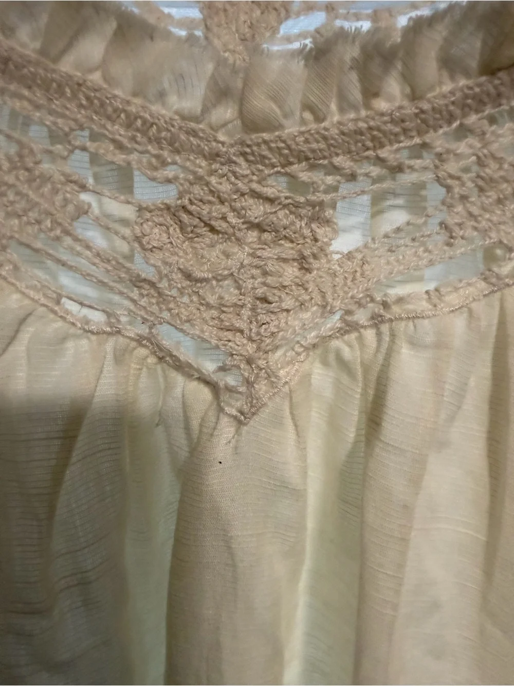 Free People cream peasant